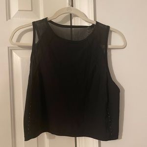Lululemon Sculpt Crop Tank Top size 4 Black